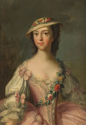 Johann Heinrich Tischbein der &Auml;ltere: Sophie Marie Margarete von L&ouml;w (1730-1807). Johann 