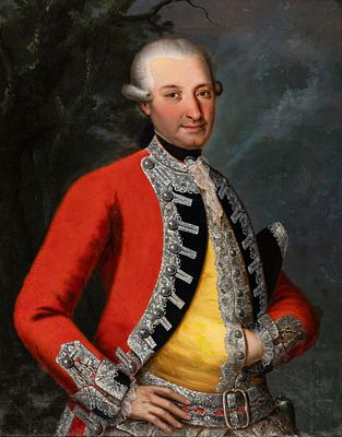 Johann Heinrich Wilhelm Tischbein Umkreis: Offiziersportr&auml;t. Johann Heinrich Wilhelm Tischbein 