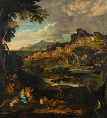 Nach Josef Anton Koch: Heroische Landschaft mit Regenbogen. Nach Josef Anton Koch Heroische 