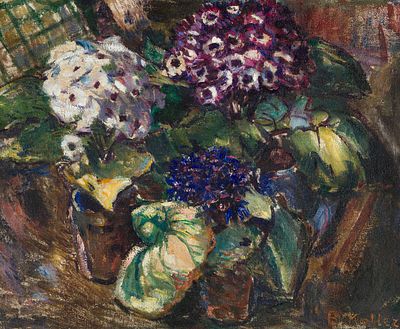 Broncia Koller-Pinell: Stillleben mit Anemonen. Broncia Koller-Pinell Stillleben mit Anemonen &Ouml;l 