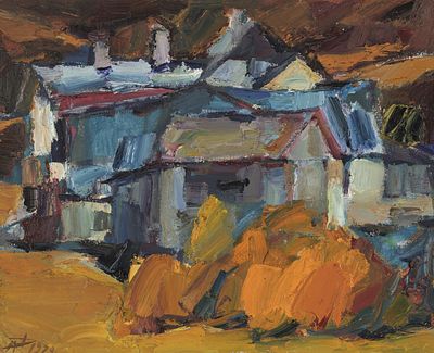 Herbert Danler: Architekturensemble mit M&uuml;hle, St. Valentin auf der Haide. Herbert Danler 