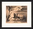 Franz Sedlacek: Reiter und Drache. Franz Sedlacek Reiter und Drache 1936 Tusche auf Papier; Image - 1