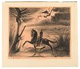 Franz Sedlacek: Reiter und Drache. Franz Sedlacek Reiter und Drache 1936 Tusche auf Papier; Image - 3