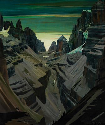 Herbert von Reyl-Hanisch: Gebirgslandschaft (Bocca Tuckett, Cima Brenta). Herbert von 