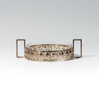 Josef Hoffmann: "Buttergef&auml;&szlig;". Josef Hoffmann "Buttergef&auml;&szlig;" Wiener Werkst&auml;tte, 1904-07 Silber 