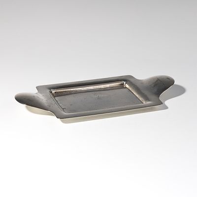 Josef Hoffmann: "Buttertasse". Josef Hoffmann "Buttertasse" Wiener Werkst&auml;tte, um 1909 Alpaka 