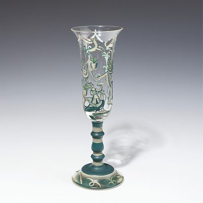 Josef Hoffmann (Form) und Mathilde Fl&ouml;gl (Dekor): Pokal. Josef Hoffmann (Form) und Mathilde 