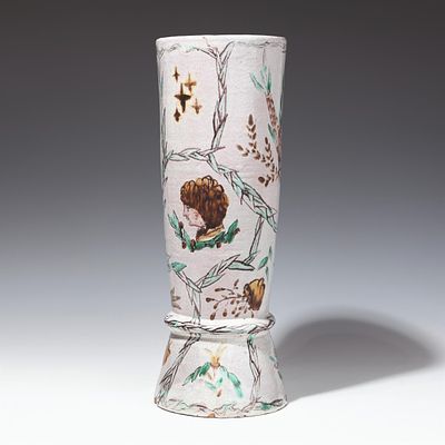 Dagobert Peche : Bodenvase. Dagobert Peche Bodenvase Vereinigte Wiener und Gmundner Keramik, um 