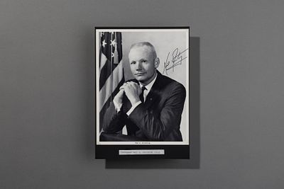 Astronauten NASA: Konvolut 14 St&uuml;ck, Fotografien der 1. Generation amerikanischer Astronauten m. eig