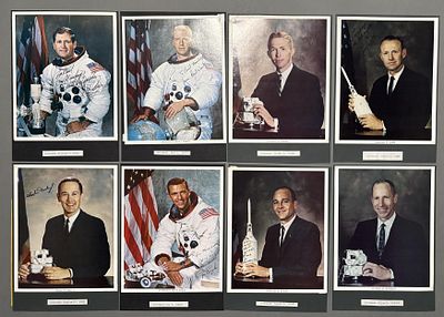 Astronauten NASA: Konvolut 13 St&uuml;ck, Fotografien der Astronauten der 5. Mission m. eigh. U. Astr 