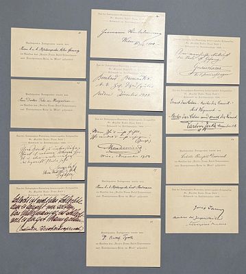 Franz Joseph I., Kaiser von &Ouml;sterreich: Konvolut 13 St&uuml;ck, aus der Autographen Sammlung Kaiser Franz