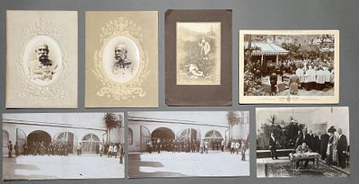 Franz Joseph I., Kaiser von &Ouml;sterreich: Konvolut 40 St&uuml;ck, Fotografien u.a. mit Kaiserin Elisabeth,