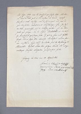 Joachim Haspinger: Eigh. Br. m. U. und Schriftst&uuml;ck "Zeugnis" m. U. Joachim Haspinger 