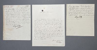 Leopold II. (HRR): Konvolut 3 St&uuml;ck, Br. m. eigh. U. Leopold II. (HRR) Konvolut 3 St&uuml;ck, Brief 