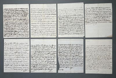 Leopold II. (HRR): Konvolut 15 St&uuml;ck, eigh. Briefe teilw. m. U., davon 1 eigh. Br. m. U. seiner Frau
