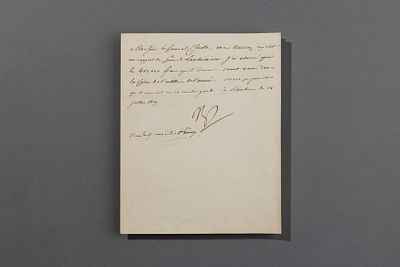 Napoleon I., K&ouml;nig von Frankreich: Konvolut 4 St&uuml;ck, eigh. Br. m. U., zwei eigh. Befehlsschreiben m.