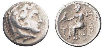 "Македония. г. Месембрия. Александр III Великий (336-323 гг. до н.э.). Драхма. Серебро, 4,05 