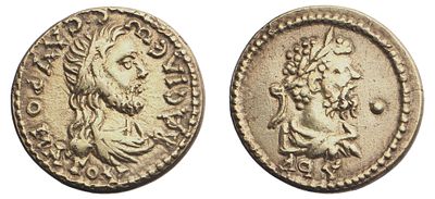 "Боспорское царство. Савромат II (174-210 гг.). Статер ДРV (197 г. ). Электр, 7,64 гр. Диаметр 