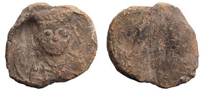 "Вислая печать новгородского посадника Константина Мосеевича 1118-1119 гг. Свинец, 14,12 гр. 