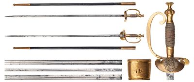 "Прусская шпага чиновника Германии 1888-1918 гг. Размеры: Общая длина 950 мм, Длина лезвия 830 