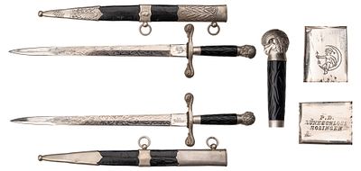 "Нож классных чинов Корпуса лесничих образца 1904 г. Россия, 1904-1917 гг. Общая длина в ножнах 