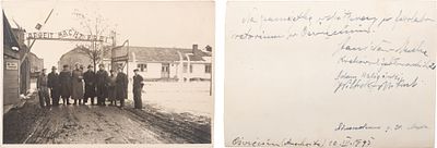 "Советские и польские фотокорреспонденты у ворот Освенцима". Работа фотокорреспондента Бориса 