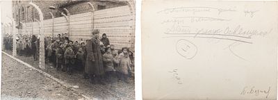 "Красная армия освобождает детей-узников Освенцима". Работа фотокорреспондента Бориса 