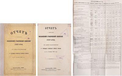 [Казань] Отчет о действиях Казанской губернской земской управы... Губернскому земскому 