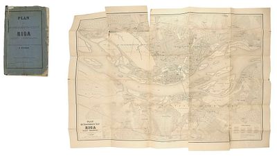 [План г. Риги и его окрестностей]. Plan der Couvernements Stadt Riga Nebst Umgebung. 1876. 