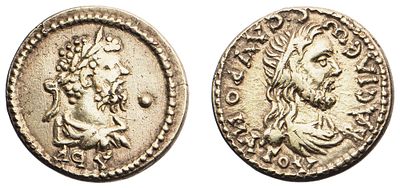 "Боспорское царство. Савромат II (174-210 гг.) Cтатер 194 г. (APV). Золото, 7,63 гр. Диаметр 19 