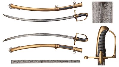 "Сабля офицера легкой кавалерии, начало XIX века, Франция. Вариант сабли офицера легкой 