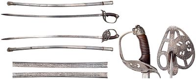 "Сабля кавалерийская нижних чинов Сербское Королевство, конец XIX начало ХХ века. Общая длина 