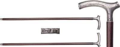 "Трость с серебряной рукоятью. Дания, конец XIX - начало ХХ века. Общая длина 845 мм, ширина 