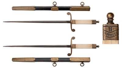 "Кортик морской офицерский обр. 1803/1914гг., с нестандартным орнаментом навершия рукояти. 