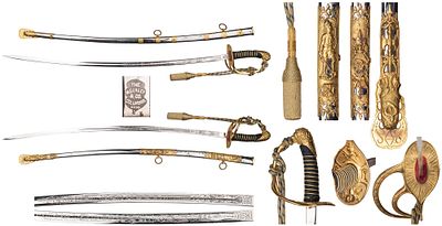 "Рыцарская парадная, ритуальная сабля, Ордена Рыцарей Пифиаса (оригинальное название 