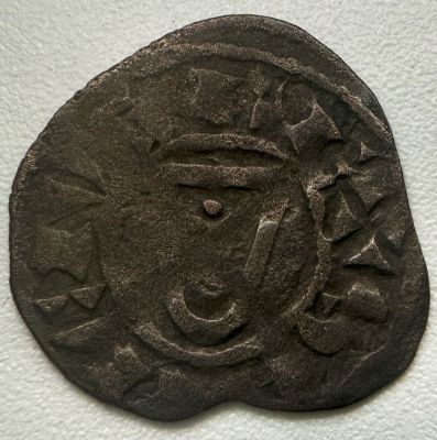 Portugal D. Sancho II (1223-1248) Dinheiro A: REX SANCIV R: PO RT VG AL AG: 17.03 0.68g. MBC