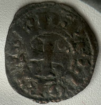 Portugal D. Dinis (1279-1325) Dinheiro A: . D . REX PORTVGL R: AL GA RB II AG:01.?? 0.71g. MBC