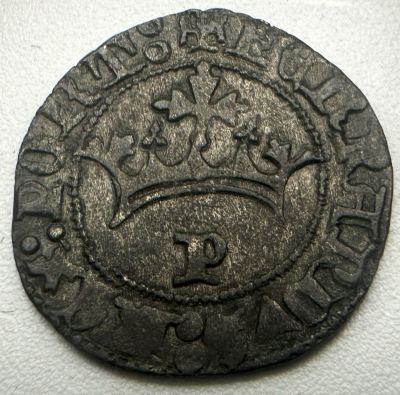 Portugal D. Fernando I (1367-1383) Pilarte Coroado Porto A: FERNANDVS : REX : PORTV - LEGENDA i 