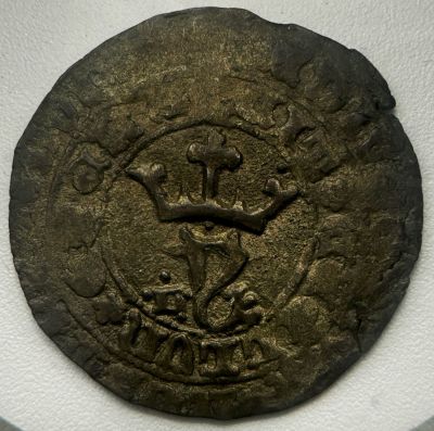 Portugal D. Jo&atilde;o I (1385-1433) Real Branco - Bolh&atilde;o Lisboa L - CERCADO POR PONTOS A: ADIVTORIVM 