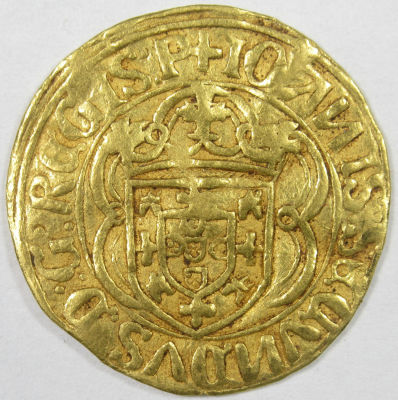 Portugal D. Jo&atilde;o II (1481-1495) Cruzado AV A: IOANIS:SECVNDVS:D:G:REGIS:P R: 