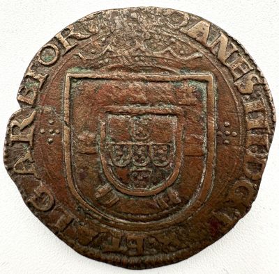 Portugal D. Jo&atilde;o III (1521-1557) X Reais ( Patac&atilde;o ) AE A: IOANES : III : D : G : POR : 