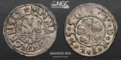 ALEMANHA 
MAGDEBURGO. NGC AU53 
Kleiner Groschen (4 Pfennig) 