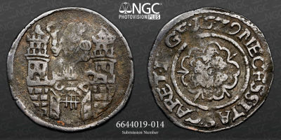 MAGDEBURGO. CIDADE. NGC VF Details danos ambientais 
Groschen 1629, cunhado durante o cerco 