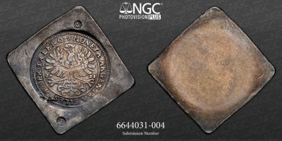 ALEMANHA BRESLAU DAV-UNL NGC XF-40 
Ferdinand II Uniface Klippe 6 Taler 1621 NGC XF-40, Breslau 