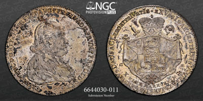 ALEMANHA Trier, THALER 1794 - DAV 2837 - NGC MS-62 
Clemens Wenzel da Sax&ocirc;nia 1768-1794 