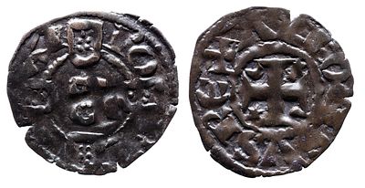 Portugal D. Afonso III - Dinheiro Bolh&atilde;o - Mbc+ - AG: 01.01 Peso 0.53g A: ALFONSVS REX R: PO RT 