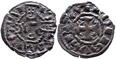 Portugal D. Afonso III - Dinheiro Bolh&atilde;o - Mbc - AG: 02.05 Peso 0.54g A: ALFONSVS RX R: PO RT VG AL