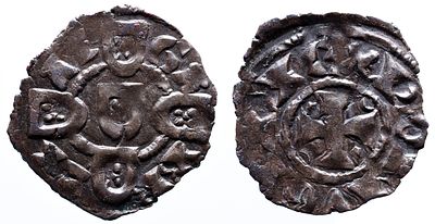 Portugal D. Dinis I - Dinheiro Bolh&atilde;o - Mbc+ - AG: 03.04 Peso 0.74g A: D IEX PORTVGL R: GA BR 