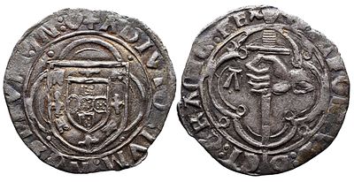 Portugal D. Afonso V - Espadim - Bolh&atilde;o - Mbc- AG: 20.05 VAR. Peso 1.44g A: ADIVTORIVM : 