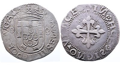 Portugal D. Jo&atilde;o III - Tost&atilde;o P O Porto - Prata - Mbc+ AG: 141.01 Peso 8.44g RARA A: IOANES : 